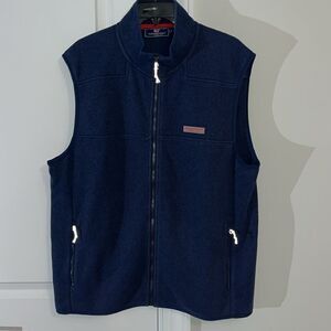 Blue Whale Fleece Full Zipper Vineyard Vines Martha’s Vineyard Vest Jacket L